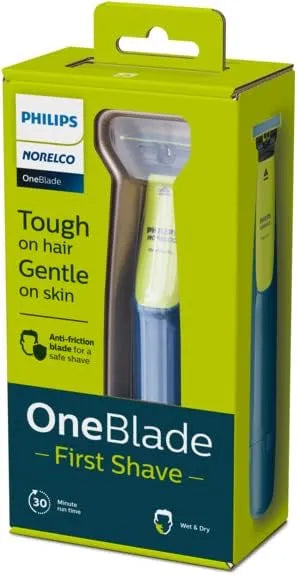 Philips Norelco (フィリップスノレルコ) OneBlade First Shave (ワンブレードファーストシェイブ) ティーン向けハイブリッド電動シェーバー QP2515/49